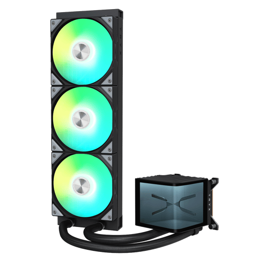 TRYX PANORAMA ARGB 360mm AiO Liquid CPU Cooler in Black